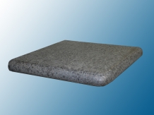 Buitenhoek G684 Basalt 35x35x2/4 cm ronde neus gevlamd