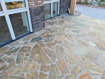 Karystos Brown Flagstones dikformaat 3-5 cm dik