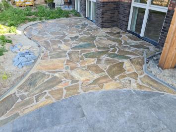 Karystos Brown Flagstones dikformaat 3-5 cm dik
