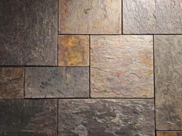 Peacock Slate Leisteen romaansverband 1,2 cm dik