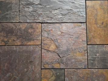 Peacock Slate Leisteen romaansverband 1,2 cm dik