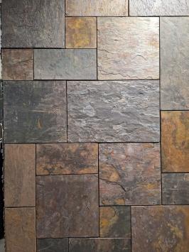 Peacock Slate Leisteen romaansverband 1,2 cm dik