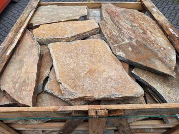 Karystos Brown Flagstones dikformaat 3-5 cm dik
