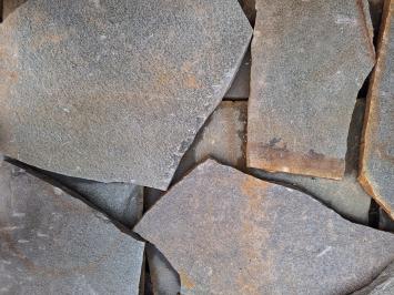 Brasil Green Flagstones dikformaat 2,5-4 cm dik
