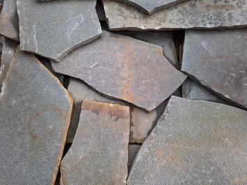 Brasil Green Flagstones dikformaat 2,5-4 cm dik