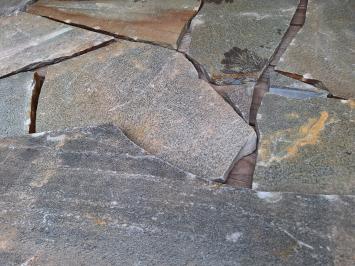Brasil Green Flagstones dikformaat 2,5-4 cm dik