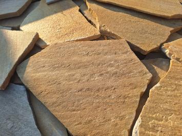 Brasil Yellow Flagstones dun 1-1,5 cm dik