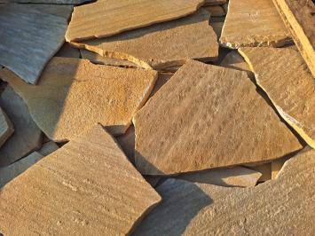 Brasil Yellow Flagstones dun 1-1,5 cm dik