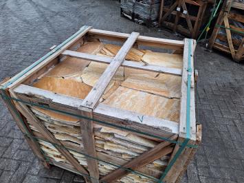Brasil Yellow Flagstones dun 1-1,5 cm dik