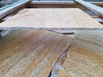 Brasil Yellow Flagstones dun 1-1,5 cm dik