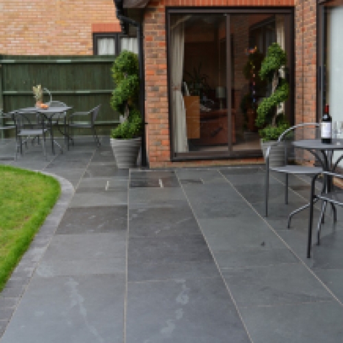 Mustang leisteen Black Slate 40x80x2,5 cm