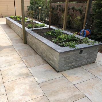 Ceramica 60x60x3 cm Beige Gold Kwartsiet