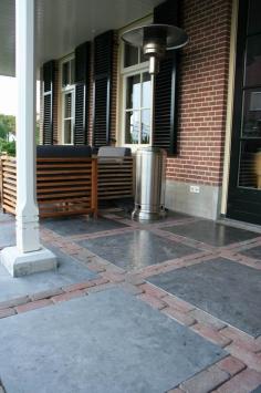 landelijke tuintegels Chinees hardsteen 80x80 cm