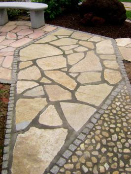 Yellow Saliq flagstones dikformaat 3-5 cm dik