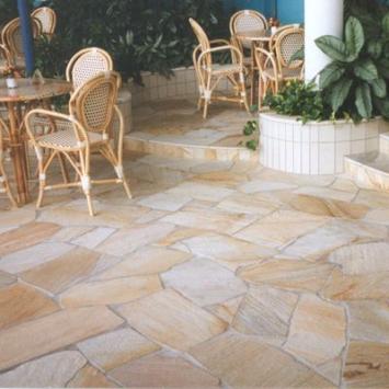 Flagstones Brasil Gold zwembadterras