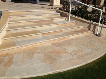 Flagstones Brasil Gold tuintegels