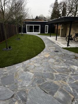 Karystos Black Flagstones dikformaat 3-5 cm dik