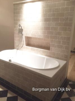 mix Beige / Zwart Marmer 30,5x30,5x1 cm