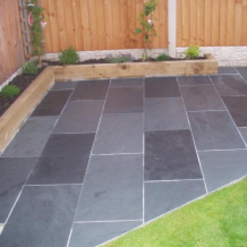 Mustang leisteen Black Slate 40x80x2,5 cm