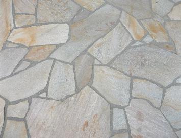 Brasil White Flagstones dunformaat 1,5-3 cm dik